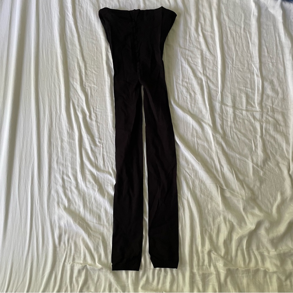 Boob design black leggings (tights) size medium